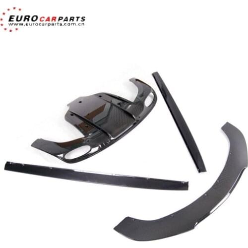 GT V8 fit for M style GT V8 carbon fiber front lip side skirts and rear diffuser