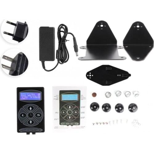 HP-2 Tattoo Power Supply Professional Digital Power Dual LCD Display For Tattoo Machines Gun Power Supplies Set Source Tools