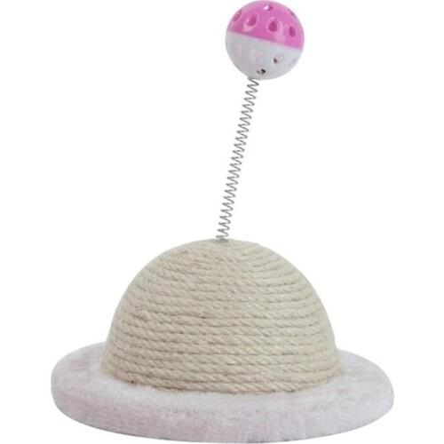 Legendog 1pc Cat Sisal Scratch Toy Funny Bell Ball Decor Cat Scratcher Kitten Scratching Toy Pet Supplies Cat Favors