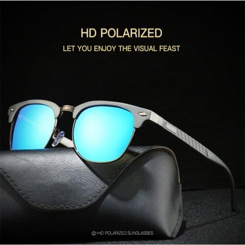 Classic Brand Designer Men Aluminum Sunglasses HD Polarized UV400 Mirror Male Sun Glasses Women For Men Oculos de sol M205