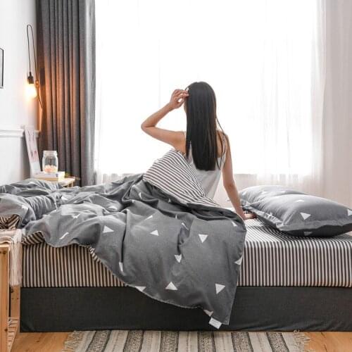 Bed Adornment 2 People Bedding Set Bed Linen Bedspread Duvet Cover for Home Nordic Bed Cover 150 for Home Bed Linen Euro