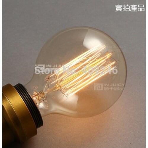 Loft Industrial American industrial special lamps lanterns Edison light bulb G95 E27 40W halogen Bulb