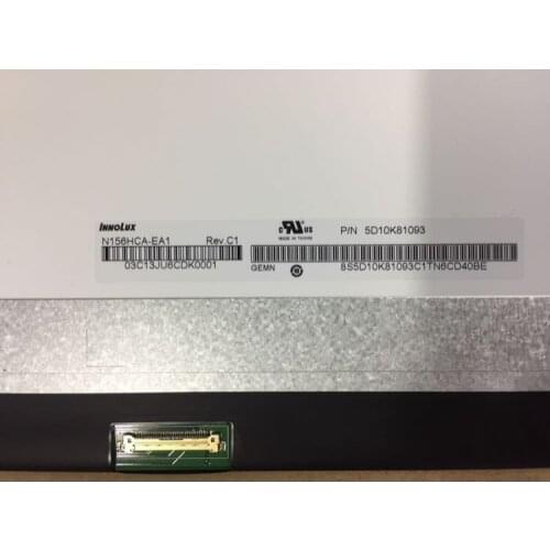 Matrix for Laptop 15.6" LED LCD Screen N156HCA-EA1 P/N 5D10K81093 N156HCA EA1 For Lenovo 72% NTSC FHD 1920X1080 IPS eDP