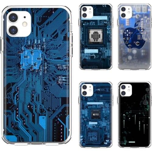 Soft TPU Cover For Huawei Nova 2 2i 3 3i Y3 Y5 Y6 Y7 Y9 Prime 2015 2016 2017 2018 2019 your-Smartphone-core-Circuits-board