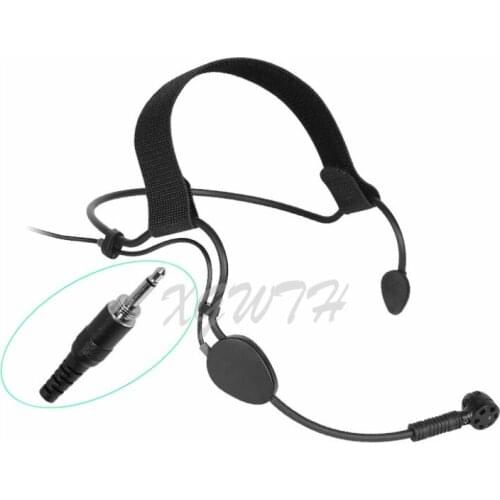 Headworn Condenser ME3 Microphone Headset For 3.5mm Male Screw Wireless Black