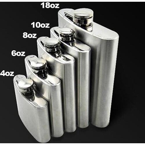 Stainless Steel Whiskey Pocket Hip Flask Wine Liquor Wedding Party Drink Bottle Funnel Male Small Mini Flask For Alcohol Bottle