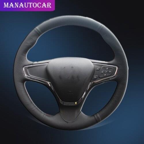 Car Braid On The Steering Wheel Cover for Chevrolet Cruze 2015 Volt 2016 2017 New Cruze DIY Auto Steering Covers Car-styling