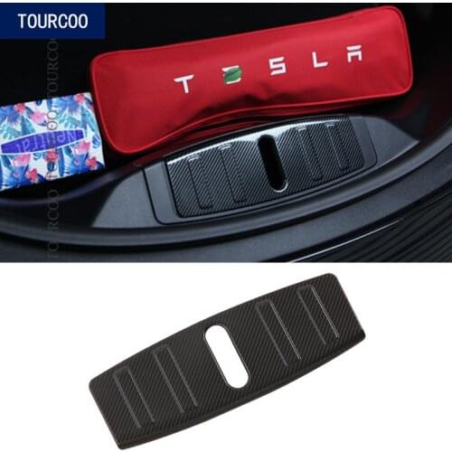 For Tesla Model 3 Front Engine Box Luggage Bumper Panel Car Styling Stainless Steel Protection Patch