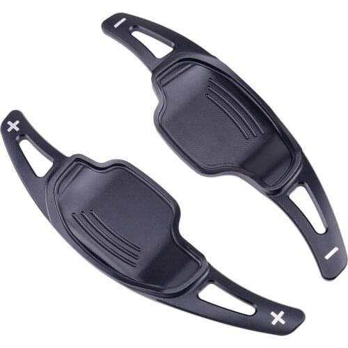 Steering Wheel Shifters Shift Paddle Extension Aluminum Alloy Car Black 18x5.2 cm Fit for Chevrolet Camaro 2012 2013 2014 2015