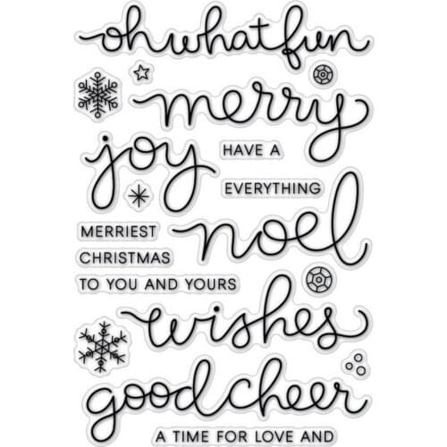 Wishes stamp Clear Stamp for Scrapbooking Transparent Silicone Rubber DIY Photo Album Decor N28