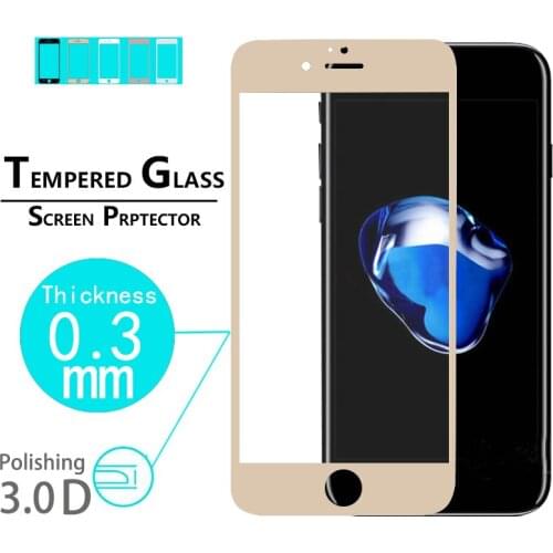 Clear full Coverage Tempered Glass film for iPhone 7 4.7" premium glass film Full Cover 3D Curved Edge screen Protective Films