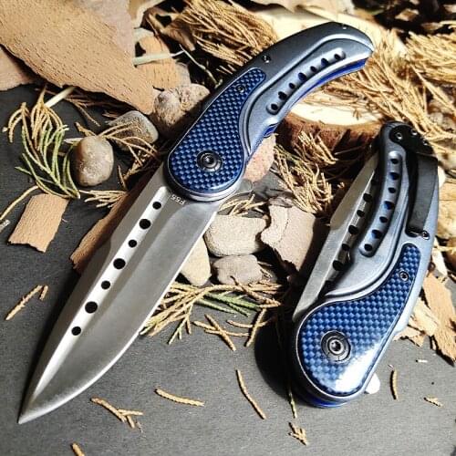 RM Ball Bearing Folding Knifes, 440C High Sharpness Quick Opening Mirror Blade Outdoor Portable EDC TOOL Knifes F55 Little Knife