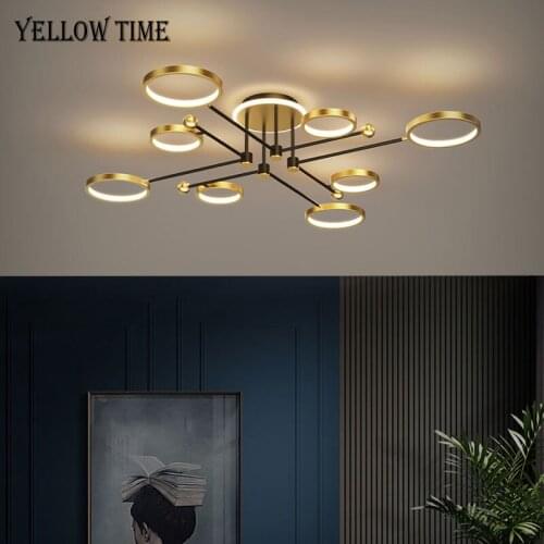 Modern LED Chandelier Lighting For Living room Bedroom Kitchen Dining room Indoor Fixture Light Lustres Gold Creative Luminaires