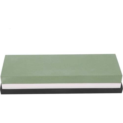 Knife Sharpener Stone White Fused Alumina Home Double Sided with Base 1000 + 4000 Mesh