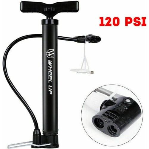 Bicycle Pump Manual Air PumpTire Inflator Mountain Bike Road Bike Pump Portable Mini Air Pump Blue Ball Toy Tire Valve Pump