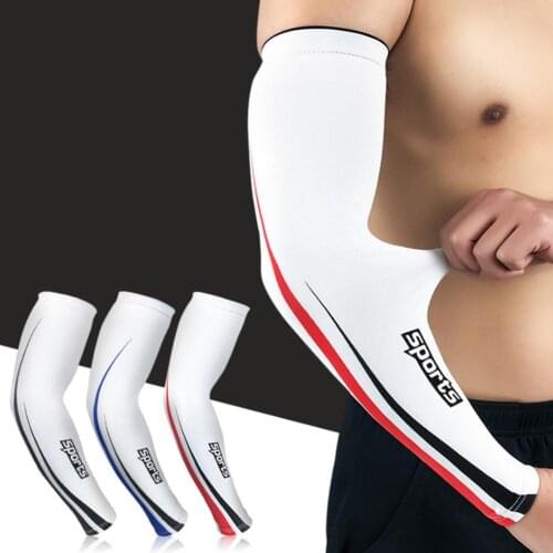 1 Pair Breathable Comfortable Arm Sleeves Unisex Soft Elastic Cooling Arm Sleeves Cover Wrap UV Sun Protection