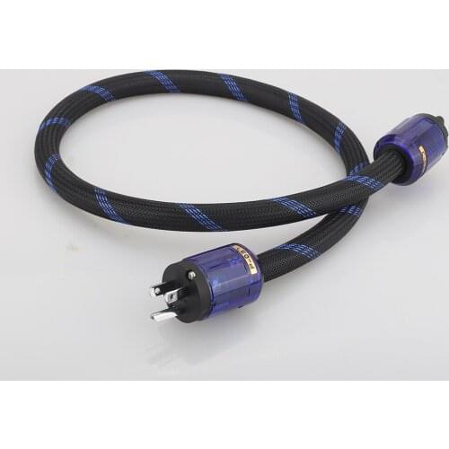 Hifi Power Cable Pure copper Power Cord cable with Figure 8 IEC C7 IEC AC Power Cable line audio amp cable AU US EU Plugs