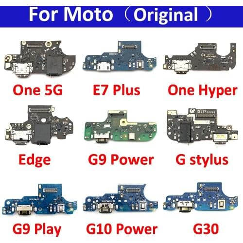 USB Charging Port Connector Board Flex Cable With Micro Parts For Moto G9 Power / G Stylus Pro / One 5G G 5G E7 Plus One Hyper