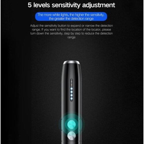 1pcs Signal Finder Wireless Camera Mini Bug Detector Anti Gadget Wiretap Hidden Infrared Pinhole Cam/GSM/GPS Locator Blocker