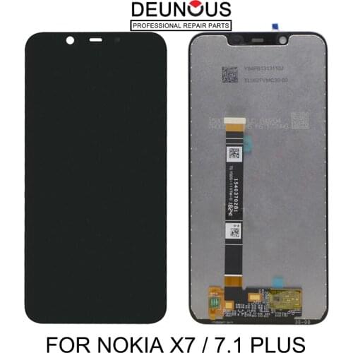100% Original For Nokia 8.1 TA-1131 LCD Display 10 Touch Panel Screen For Nokia X7 LCD Touch screen Digitizer assembly