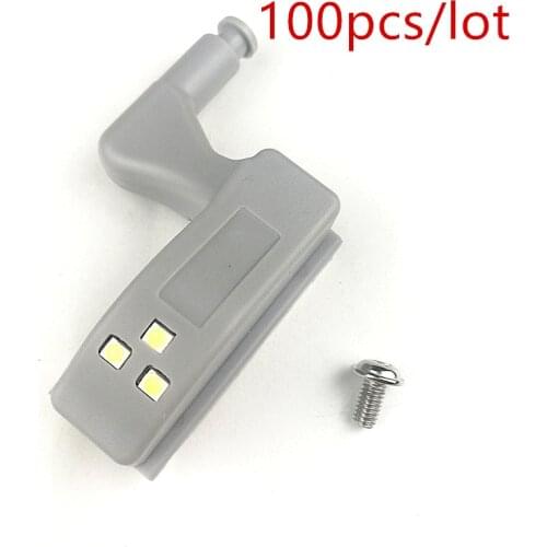100pcs/lot Kitchen Bedroom Living room Cabinet Cupboard Closet Wardrobe 0.25W Inner Furniture Hinges LED Sensor Light System