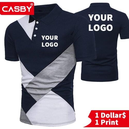 2020 Custom Casual T Shirts Fashion DIY Print Graphic Sports Polo Tops New Breathable Design Logo Short Sleeve Clothes CA-PL14