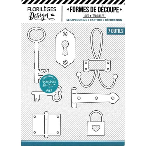 2021 AliliArts Metal Cutting Dies Lock & key diy Scrapbooking Photo Album Decorative Embossing PaperCard Crafts Die