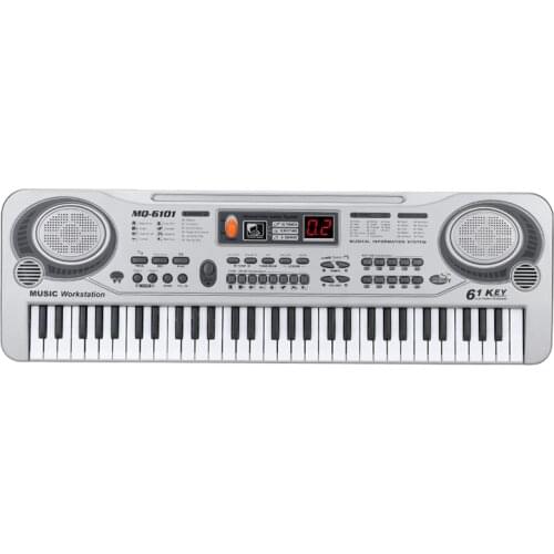 61-Key Keyboard Piano Piano Led Instrument Keyboard 21-Inch Music Education Double-Row Electronic Piano Children Beginner Electr