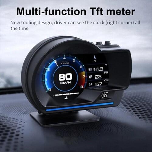 3.5-inch A500 HUD Head-up Display GPS OBD Dual Mode Smart Gauge Security Alarm For Vehicles Device Professional Car Accessories