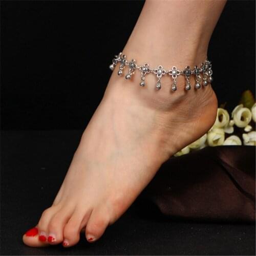 20Pcs/lot New Fashion Anklet Trade Simple Retro Style Golden Water Drops Tassel Hollow Carving For Ms. Anklet