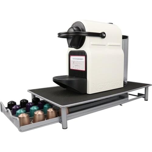 Nespresso Drawer Storage 40 Nespresso Capsules Coffee Pod Holder Stand Kitchen Metal Shelves Organization Drawer Free Shipping