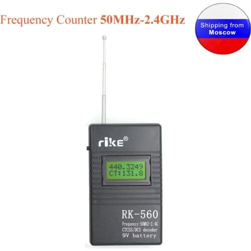 Frequency Counter RK-560 50MHz-2.4GHz Portable Frequency Tester RK560 DCS CTCSS Radio Meter