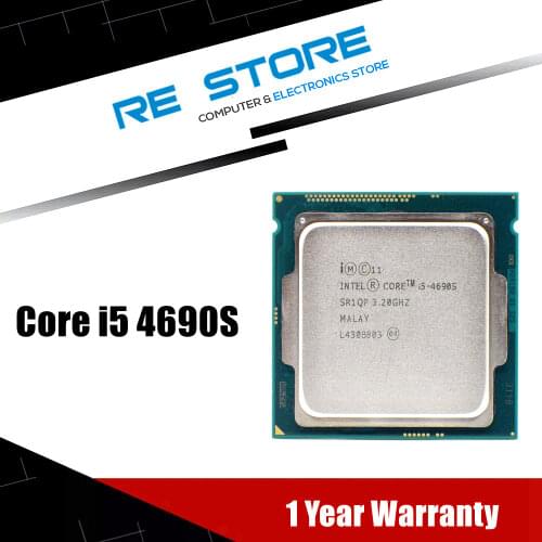Used Intel Core i5 4690S 3.2GHz Quad-Core 6M 65W LGA 1150 CPU Processor