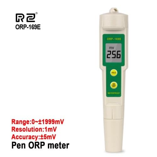 RZ ORP/Redox Tester Digital Waterproof Portable Pen ORP Meter Protable ORP/Redox 169E 0~+/-1999mV Water Quality Tester