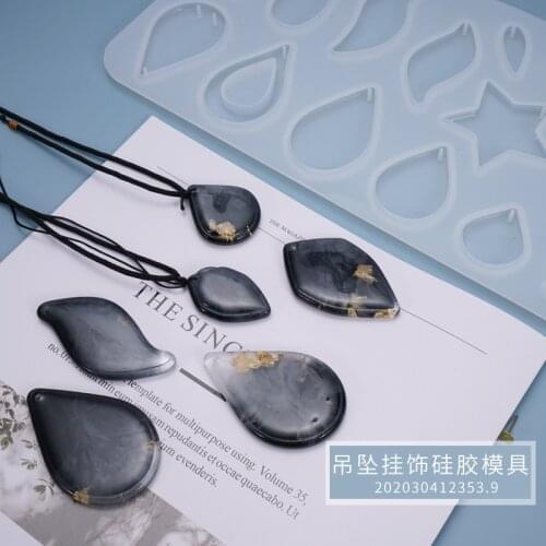 DIY Silicone Mold Pendant Earrings Necklace Resin Mold Pendant Craft DIY Jewelry Making Wholesale Mold supplies