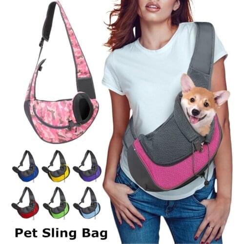 2021 Pet Puppy Carrier S/L Outdoor Travel Dog Shoulder Bag Mesh Oxford Single Comfort Sling Handbag Tote Pouch