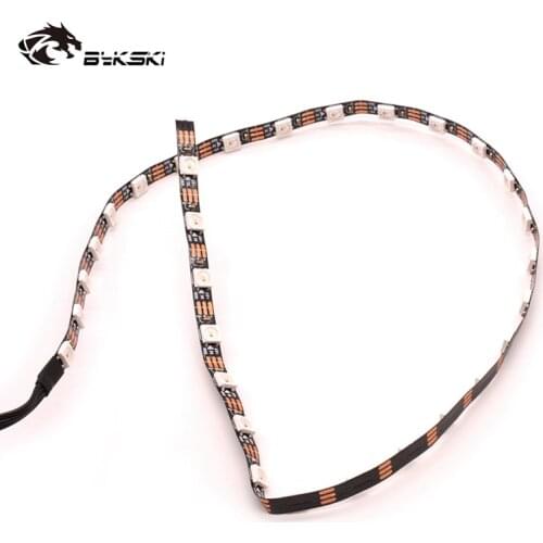 Bykski LED Strip use for CPU GPU Block multiple color soft lighting strips 5BV/12V Support to AURA SYNC in M/B Trim the length