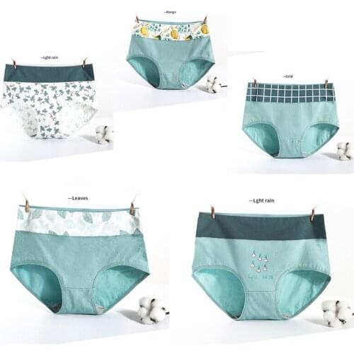 ATOXY Women Panties High Waist Cotton Sexy Underwear Body Shaping Seamless Briefs Soft Breathable Girls Slimming Panty 5Pcs/Lot