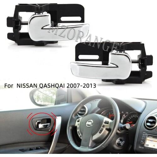 Door Handle Interior Inner Chrome For Nissan Qashqai J10 80670JD00E 80671JD00E Left Right 2007 2008 2009 2010 2011 2012 2013