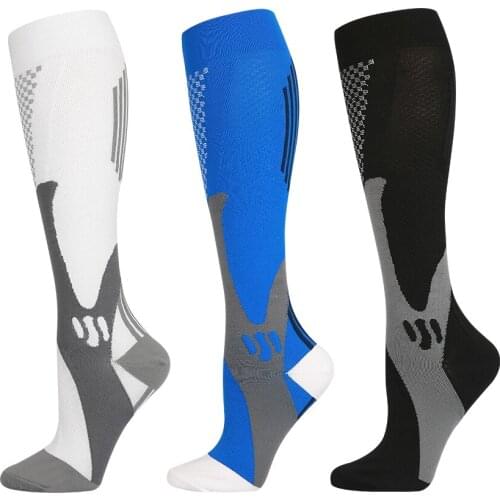 YZ-S-MKS-0003 Professional sports long tube pressure socks mountaineering cycling marathon running compression socks