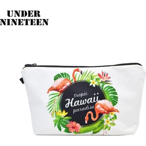 Under Nineteen 2019 New Fashion Makeup Cosmetic Bag Neceser Travel Toiletry Organizer Pouch Portable Women Bag Wholesale Custom
