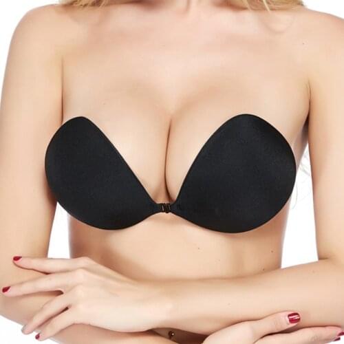 Women Lingerie Sexy Backless Invisible Fashion Simple Bras For lady Intimates Strapless Silicone Adhesive Bralette Psh Up Bra