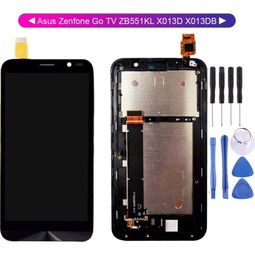 5.5‘’ For Asus Zenfone Go TV ZB551KL X013D X013DB LCD Display Digitizer Touch Screen Sensor Assembly + Frame