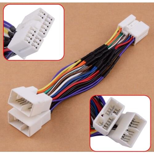 1Pc Y Cable Splitter AUX CD Changer Navigation XM Radio iPod Adapter Fit For Honda Accord Civic