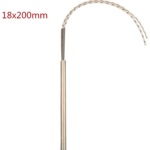 10 pcs of 18x200mm/0.71x7.87" Mould Wired Heater Cartridge Heating Elements, 900W/1100W/1500W Tubular Electricity Generation