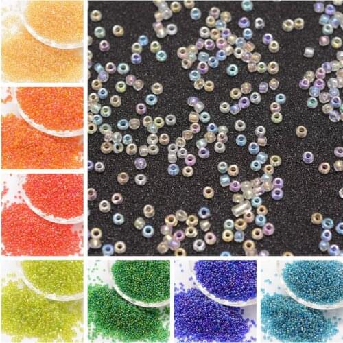 6/0, 8/0 Transparent Colours Rainbow Round Glass Seed DIY Making Bijoux Handmade Jewelry Small Loose Beads, Grade A
