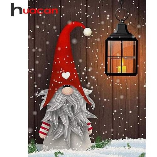 Huacan Diamond Painting 5D DIY Art Cartoon Diamond Embroidery Mosaic Picture Of Rhinestones Christmas Home Decor