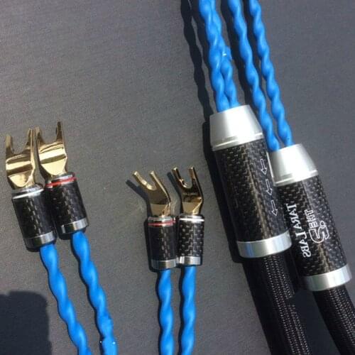 TARALABS RSC Air2 Speaker Audio Cable for Amplifier CD Player - whit Carbon Fiber Spade Plug