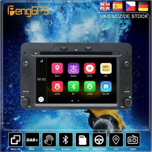 For Alfa Romeo Mito 147 159 Car Multimedia Player GPS Navigation Touch Screen Auto Radio Stereo DVD CD Head Unit Recorder