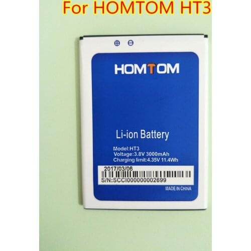 B-TAIHENG High Quality New Backup HT3 Battery For Homtom HT3 HT3 Pro 3.8V 3000mAh Replace Mobile Phone battery